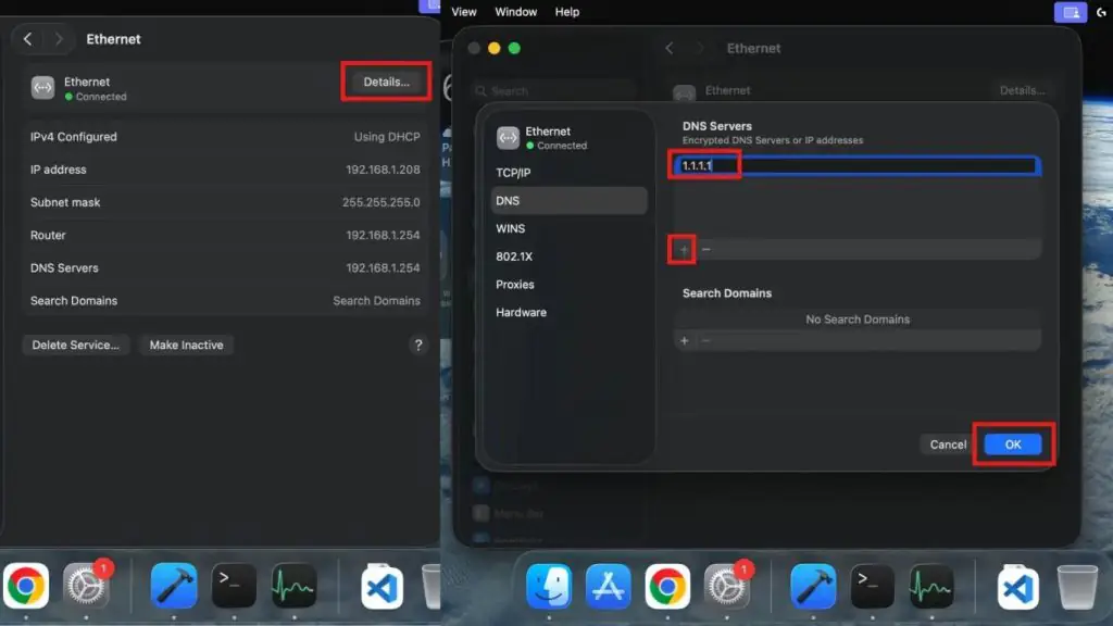enabling DoH on a MacBook
