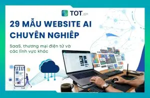 mẫu website ai