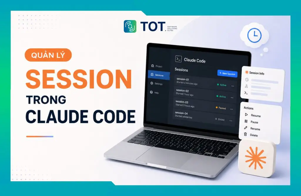 phương pháp quản lý session trong claude code