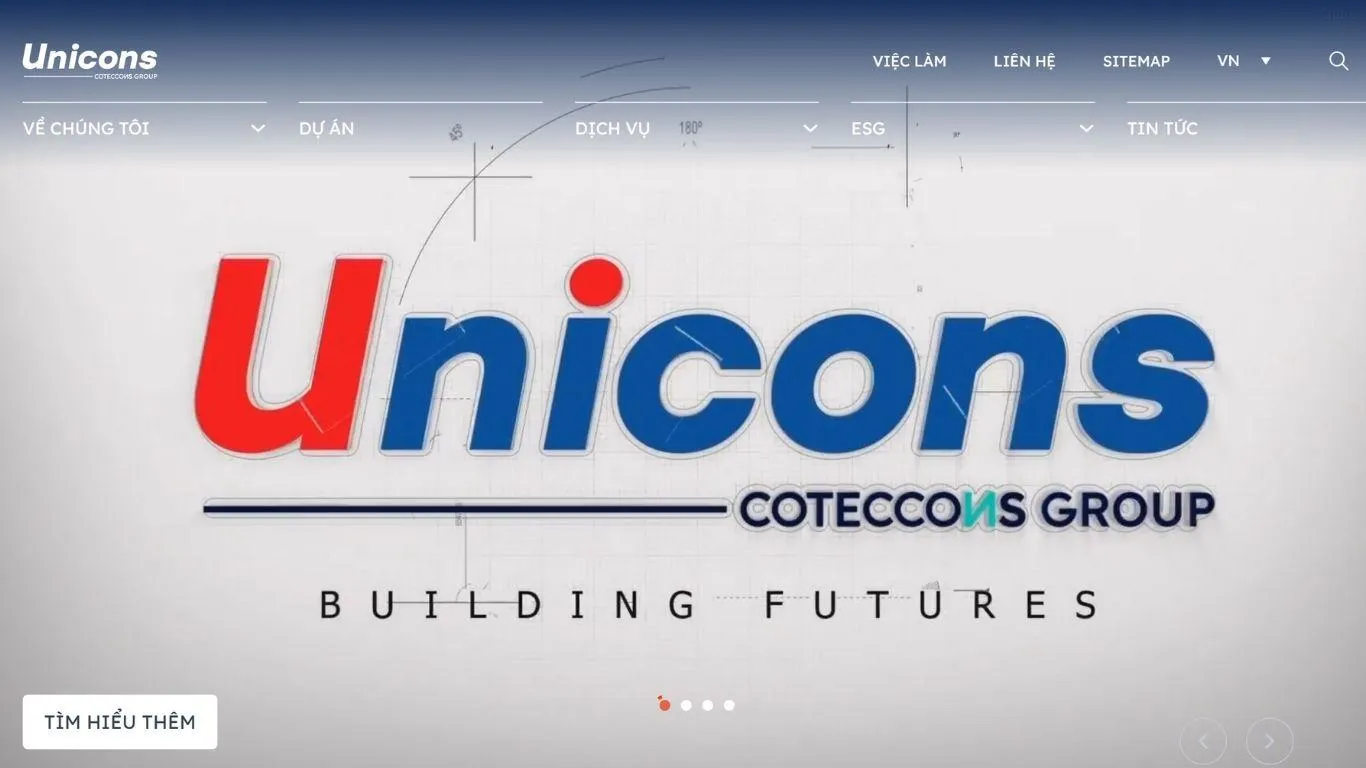 công ty thiết kế website xây dựng