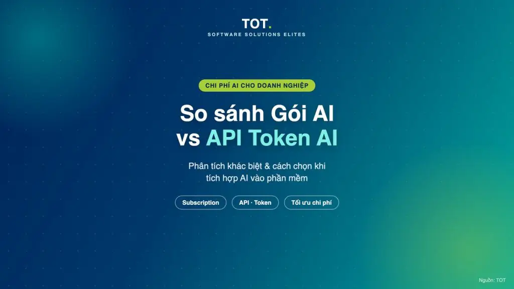 So sánh Gói AI thuê bao và API Token AI