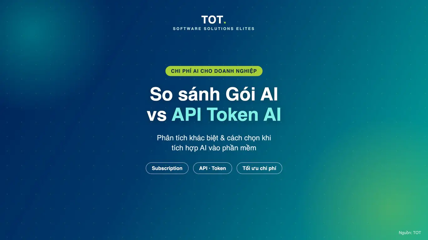 So sánh Gói AI thuê bao và API Token AI