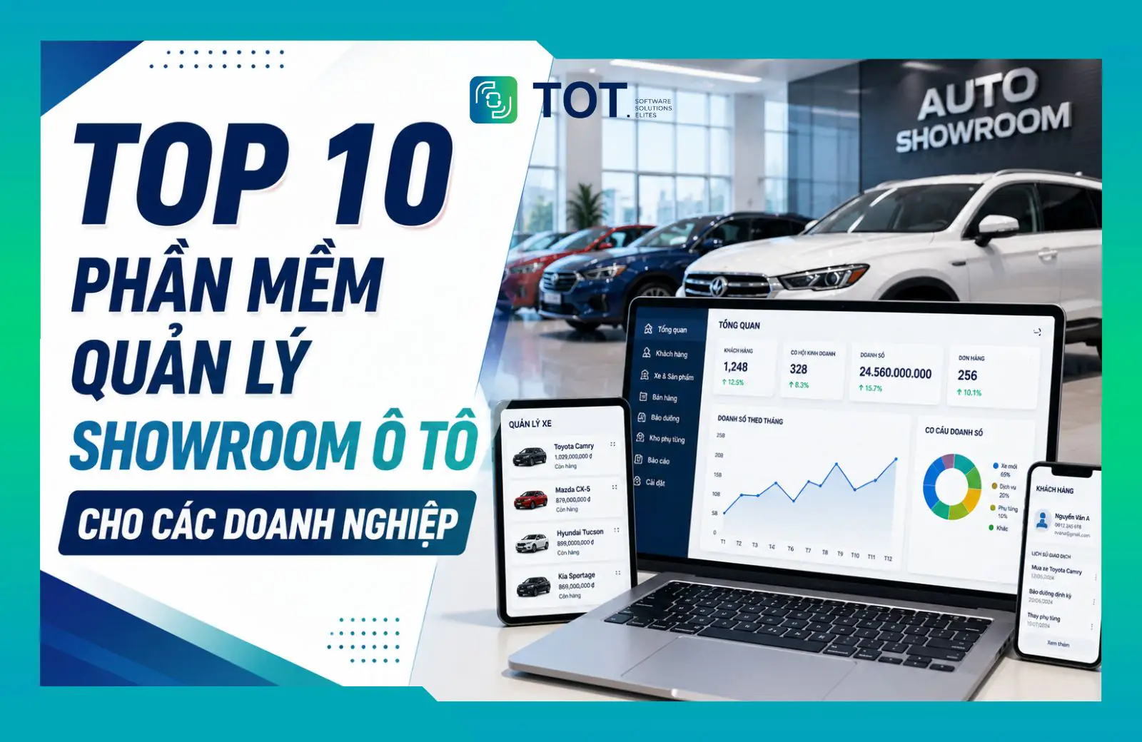 phần mềm quản lý showroom ô tô
