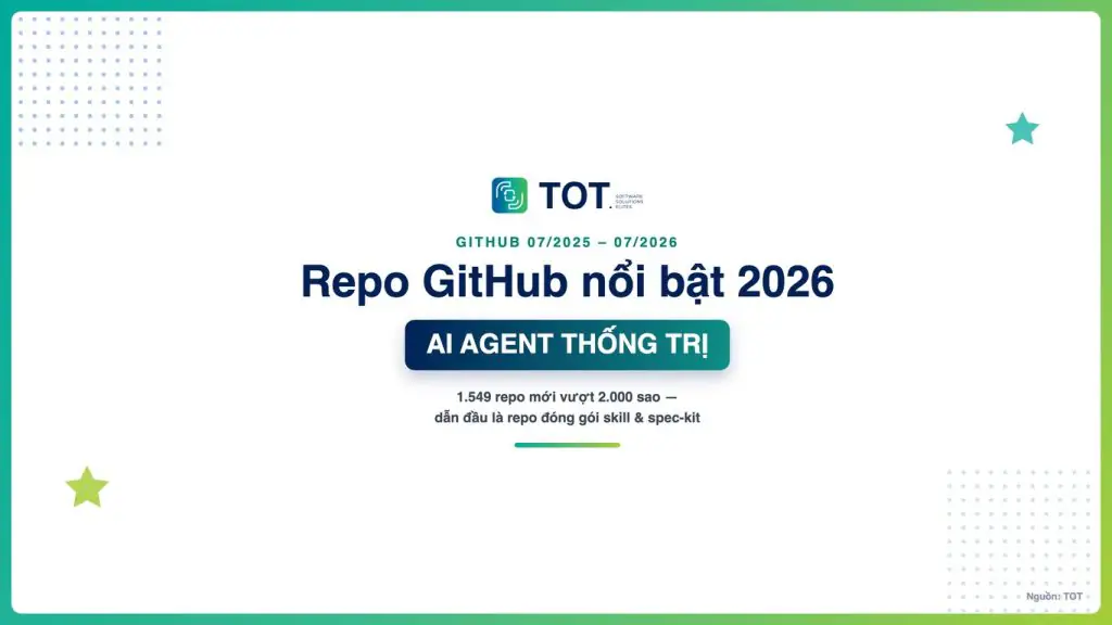 repo GitHub nổi bật 2026 AI agent thống trị