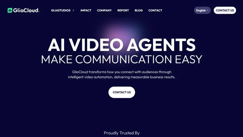 GliaCloud web tạo video AI