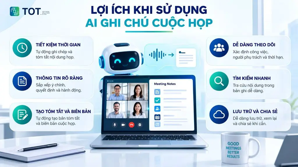 lợi ích ai ghi chú cuộc họp