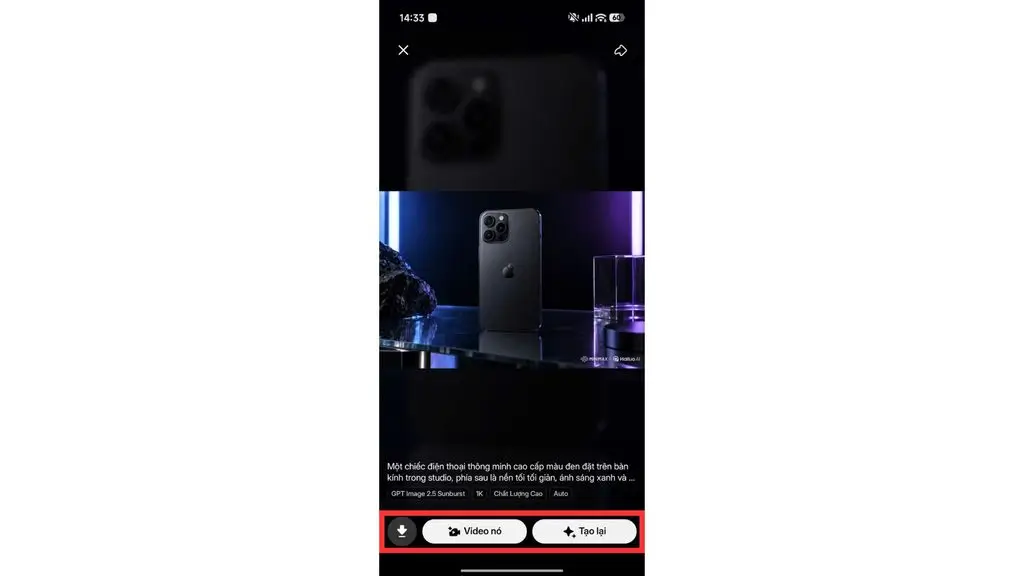 downloading an image from Hailuo on a phone