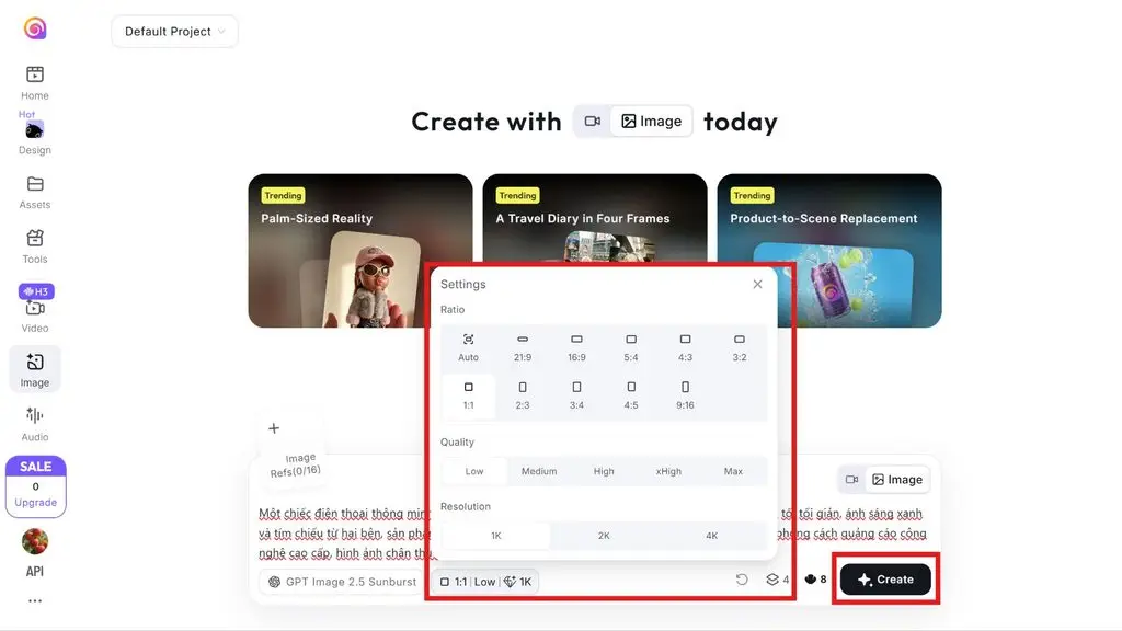 how to create images with Hailuo AI