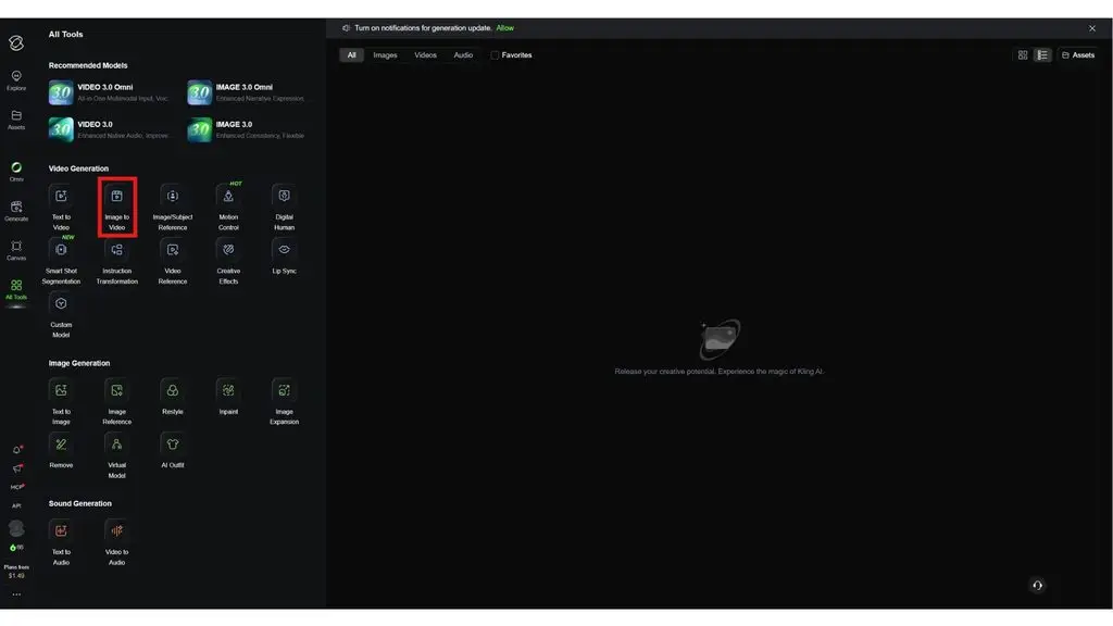 Image-to-Video Kling AI