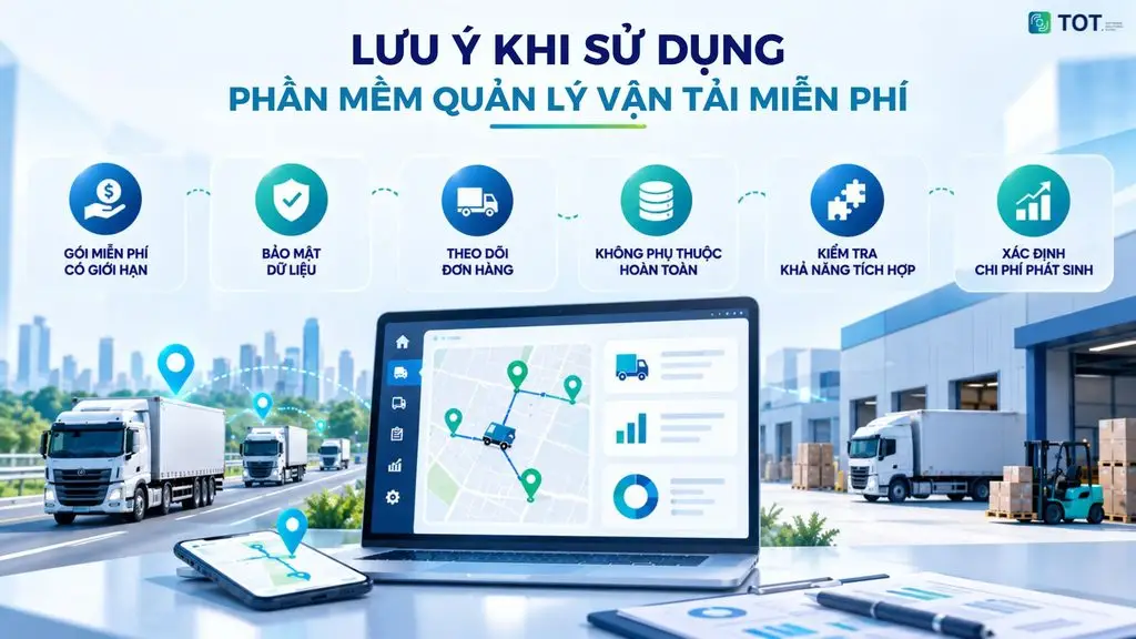 sử dụng phần mềm vận tải miễn phí