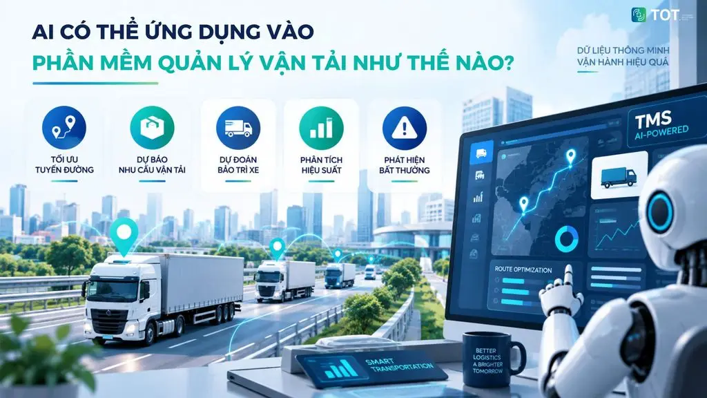 ứng dụng của AI trong phần mềm quản lý vận tải