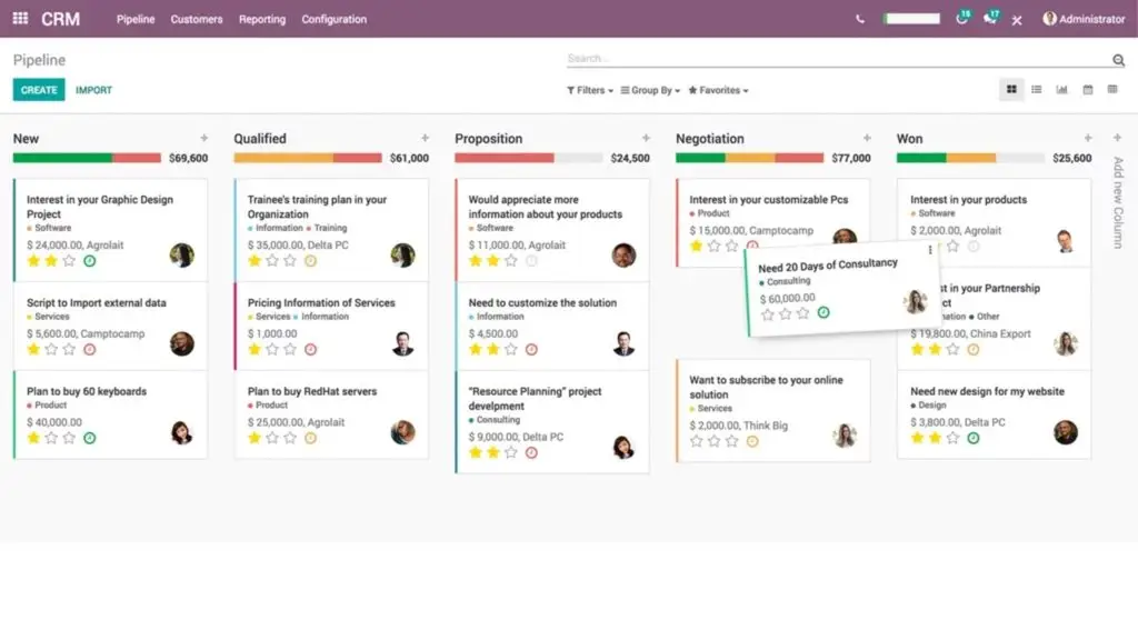 Odoo phần mềm quản lý bán hàng mã nguồn mở