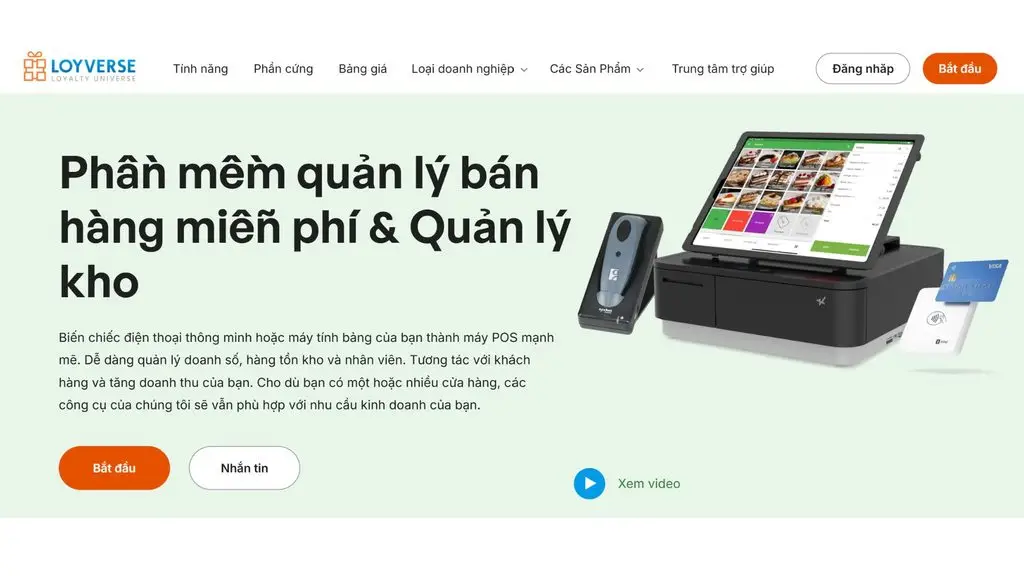 Loyverse POS phần mềm bán hàng miễn phí vĩnh viễn