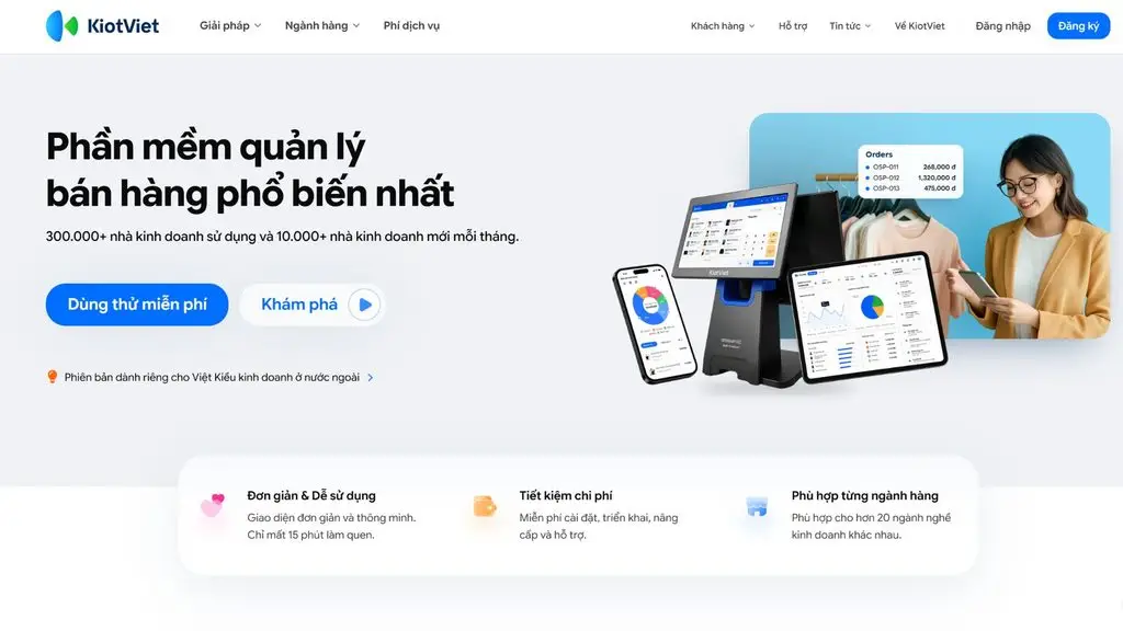 Phần mềm quản lý bán hàng đa kênh KiotViet