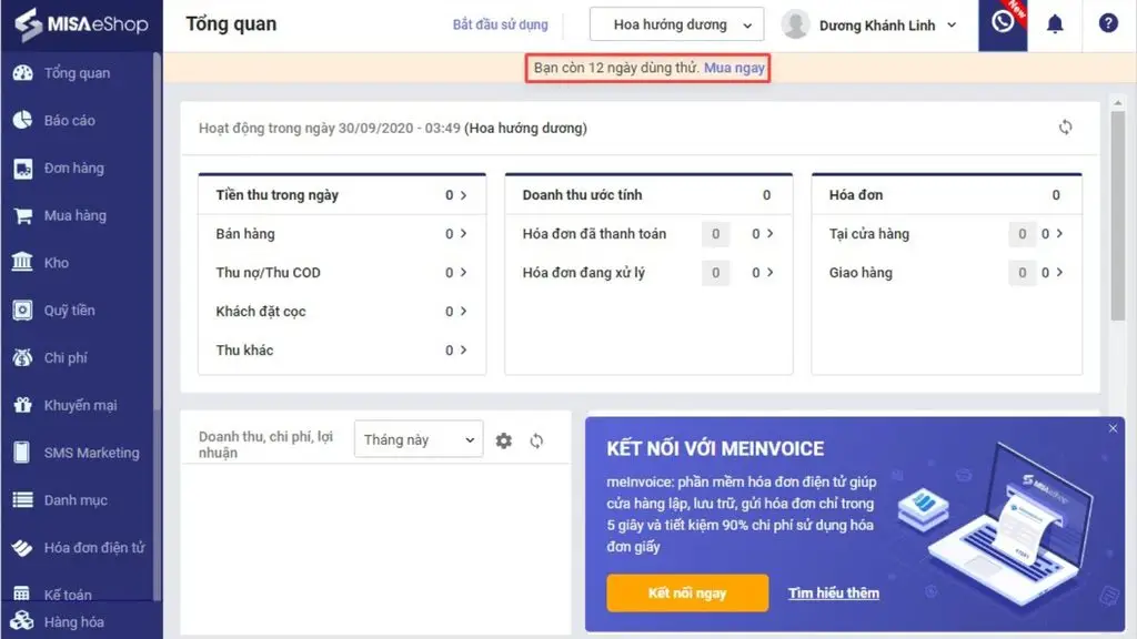 MISA eShop phần mềm quản lý bán hàng online